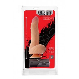 Реалистичный вибромассажёр REALSTUFF 7.5INCH VIBRATOR - 19 см.